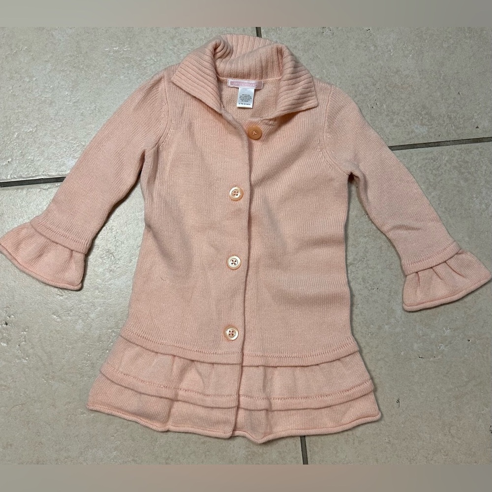 JANIE AND JACK LONG BUTTON DOWN SWEATER